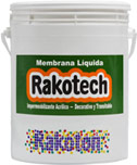 RAKOTECH MEMBRANA LIQUIDA CON O SIN FIBRA